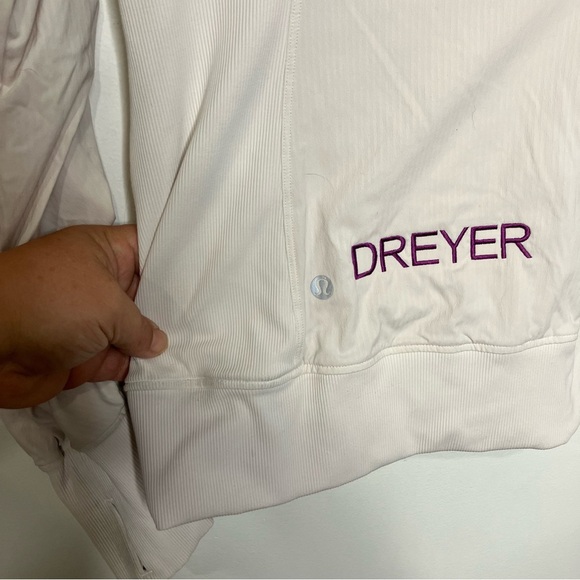 Lululemon‎ dance studio jacket full zip ivory casual womens size 6 - Picture 10 of 12